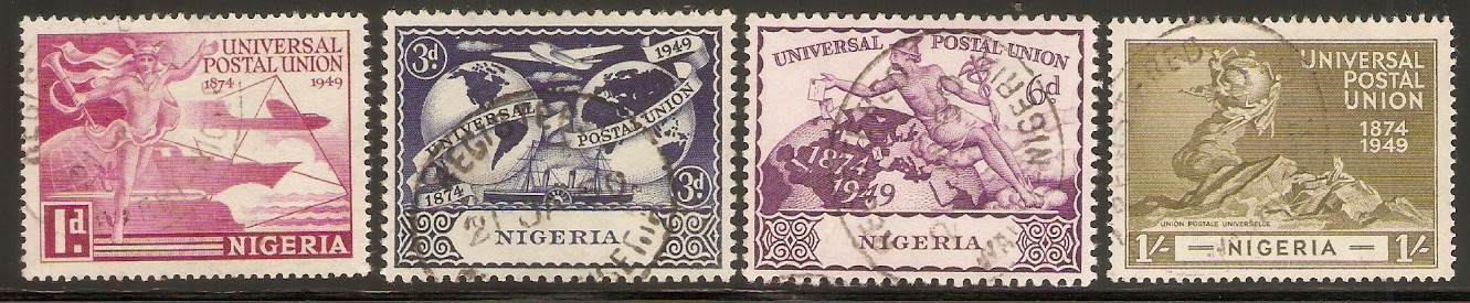 Nigeria 1949 UPU 75th. Anniversary Set. SG64-SG67.
